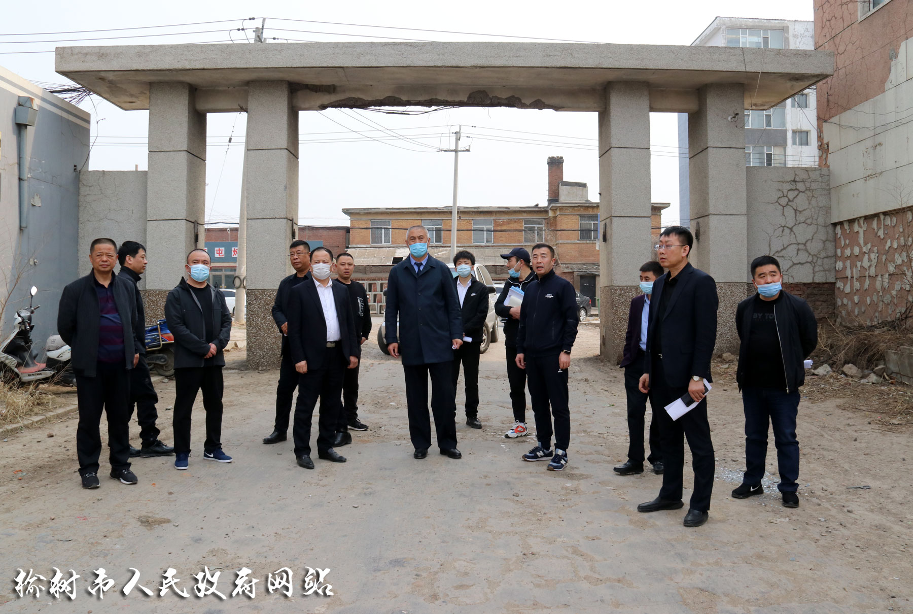 副市长市公安局局长于志坚视察棚户区改造和复工工地项目建设情况